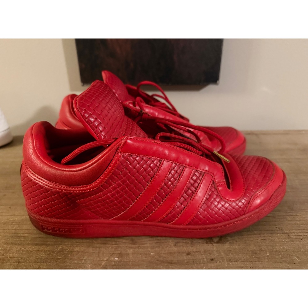 Adidas Originals Top Ten Low Woven Red Leather Sneakers F37733 Mens 13